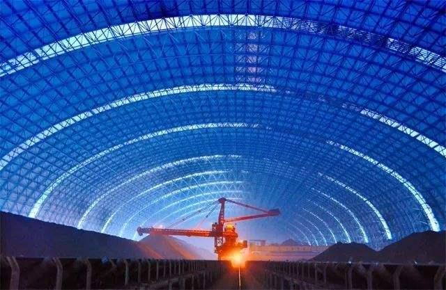 商洛亿优钢构工程师为您解析原料场封闭技术的特点和类型